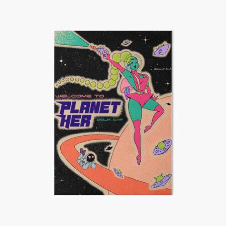 Doja Cat Planet Her Retro Art Board Print