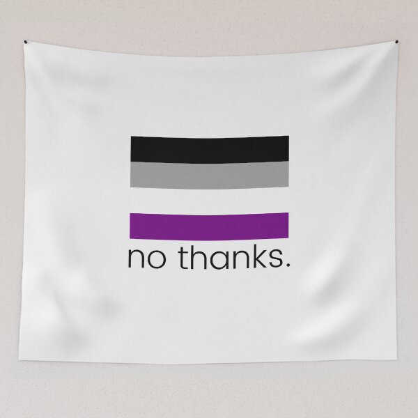 Item preview, Asexual Pride. Hook Up? No Thanks. Asexual Pride designed and sold by Subtle Pride Shop.