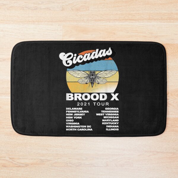 Item preview, Funny Vintage Cicada Brood X Invasion Summer Tour 2021 designed and sold by sara4ly.