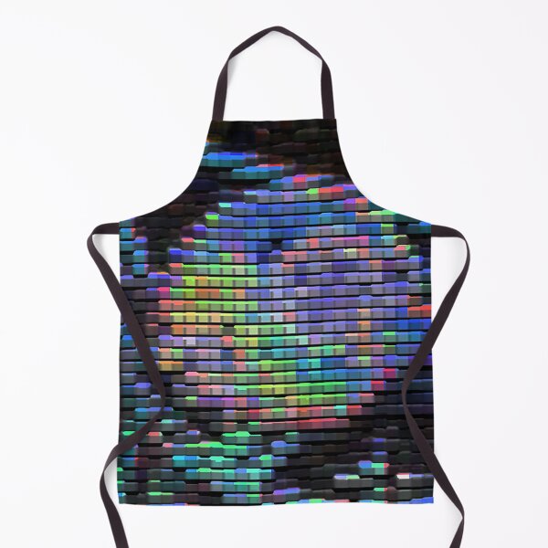 Item preview, The neon light colour on patchwork design on black. designed and sold by Trianglegreen.