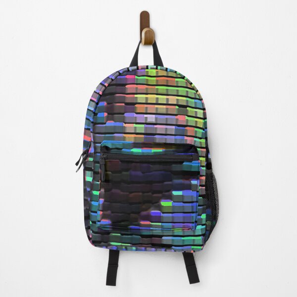 Item preview, The neon light colour on patchwork design on black. designed and sold by Trianglegreen.