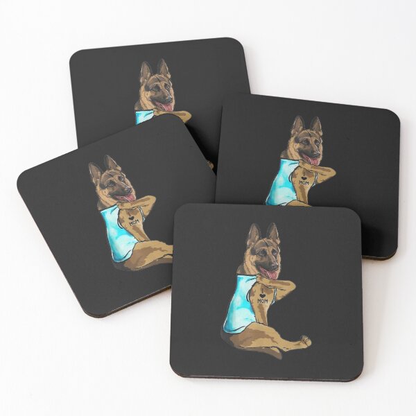 Item preview, German Shepherd Dog Tattoo I Love Mom Mothers Day designed and sold by sara4ly.