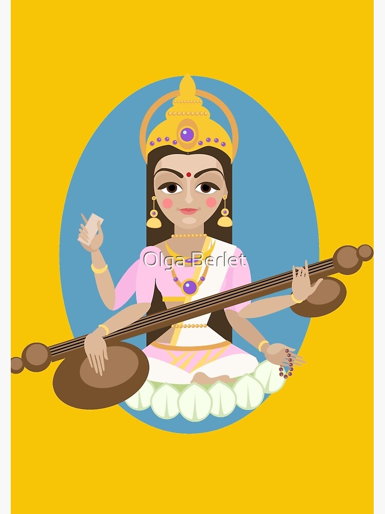 Goddess Saraswati PNG Transparent Images Free Download | Vector Files |  Pngtree