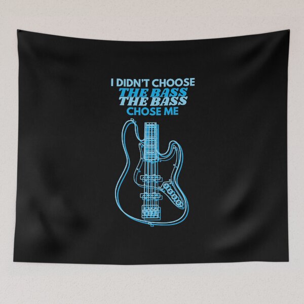 Item preview, I Didn't Choose The Bass J-Style Bass Guitar Body Outline designed and sold by nightsworthy.