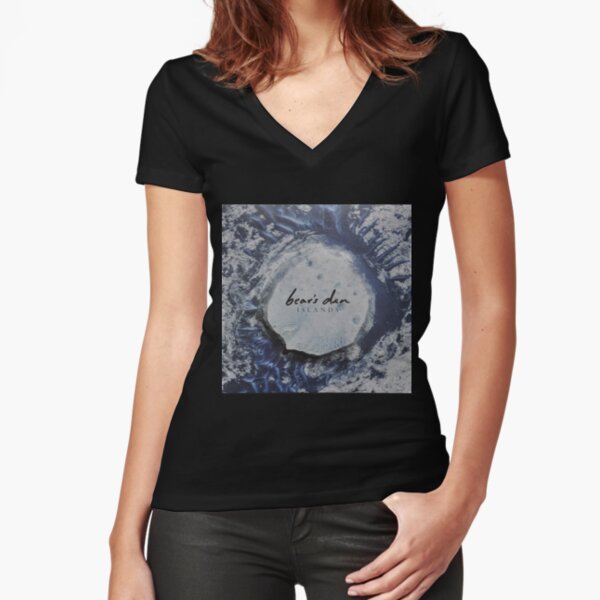 Bear's Den Islands LP Vinyl cover Fitted V-Neck T-Shirt
