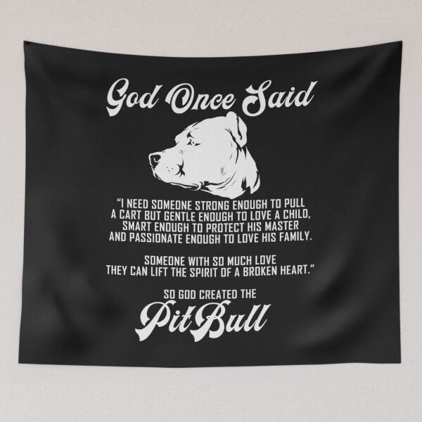 Item preview, God Once said and created the Pit Bull Dog  Pitbull Lover designed and sold by sara4ly.