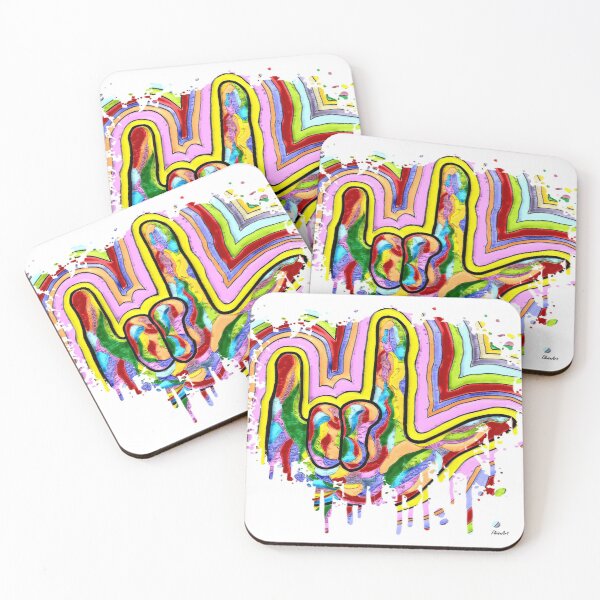 Item preview, ASL I Love You Paint Splash designed and sold by EloiseArt.