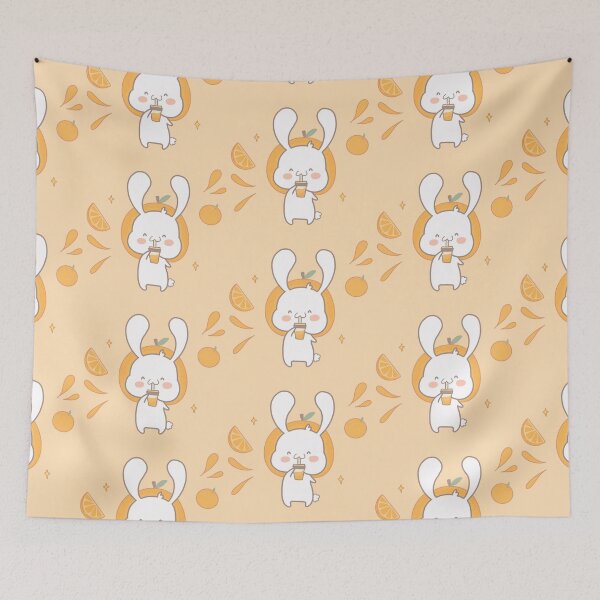 Item preview, Orange with bunny. designed and sold by taohouu-stdio.