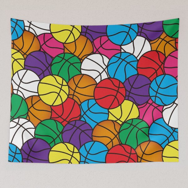Item preview, Multi color Basketballs - Basketball designed and sold by cravingmart.