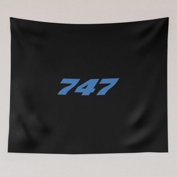 Item preview, Boeing 747 (Blue, Horizontal) designed and sold by Fly Buy Wear.