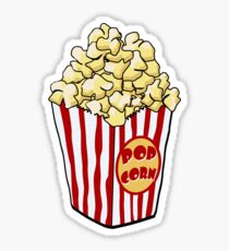 Cartoon Popcorn Bag Sticker