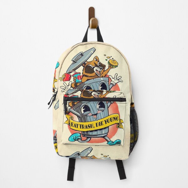 Item preview, Eat trash die young vintage cartoon  designed and sold by susanbrow1.