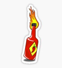 Cartoon Hot Sauce Sticker