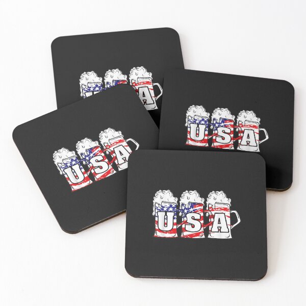 Item preview, Mens 4th of July Shirt USA Beer American Flag Women Merica designed and sold by Evrard122344.