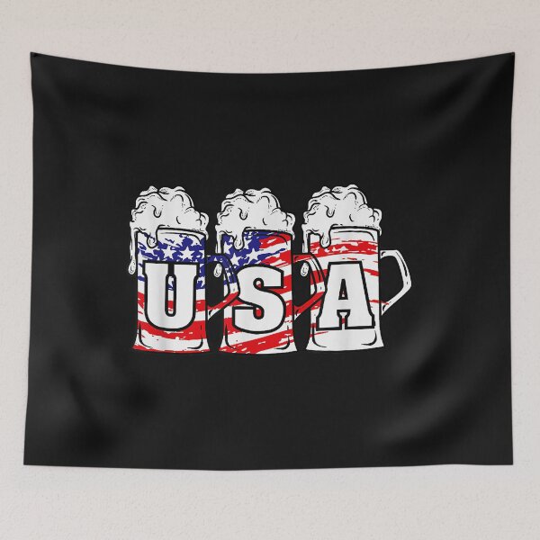 Item preview, Mens 4th of July Shirt USA Beer American Flag Women Merica designed and sold by Evrard122344.