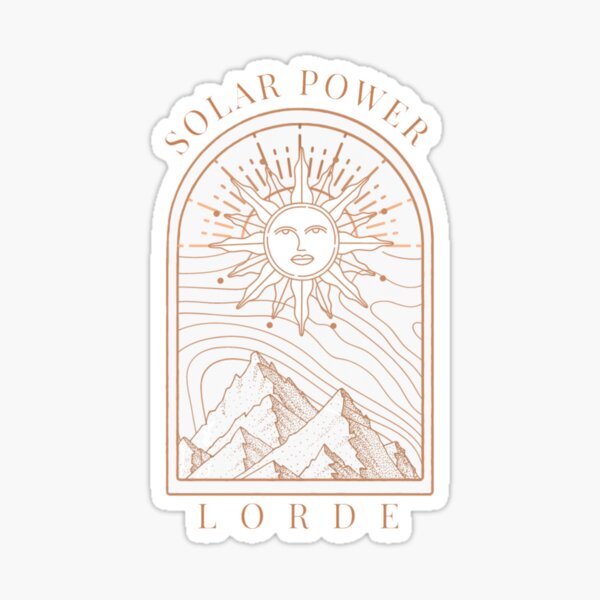 Solar Power by Lorde Sticker