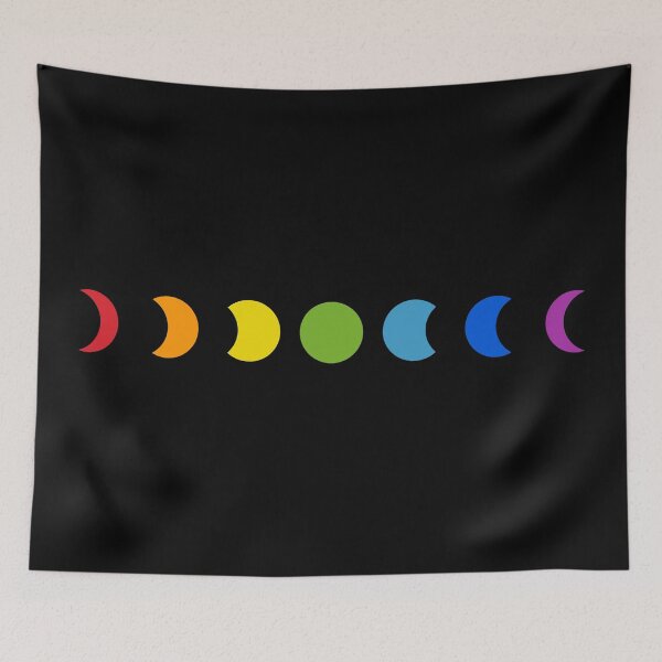 Item preview,  rainbow moon phases designed and sold by SunsetCloud.