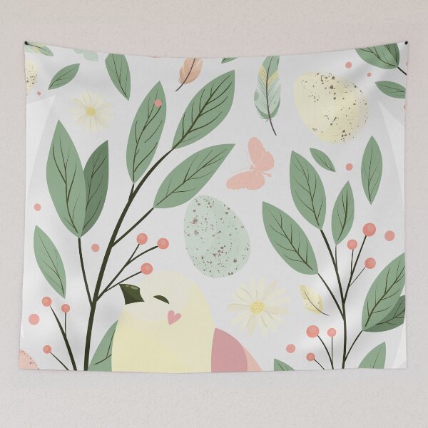 Item preview, blush pink flowers pattern - blush pink and green designed and sold by Amalzaki.