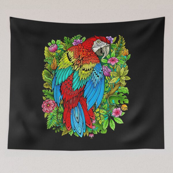 Item preview, Macaw Parrot in a Tropical Setting designed and sold by sara4ly.