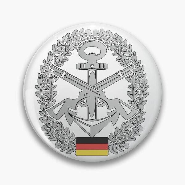 Item preview, Beret badge Bundeswehr naval security designed and sold by Justode.