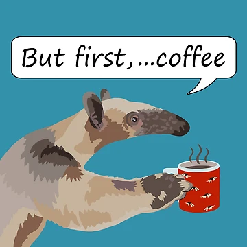 Artwork thumbnail, But first, ...coffee by GeoCreate
