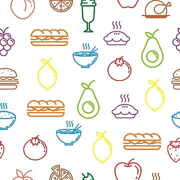 Artwork thumbnail, Food Pattern by FebsProjects
