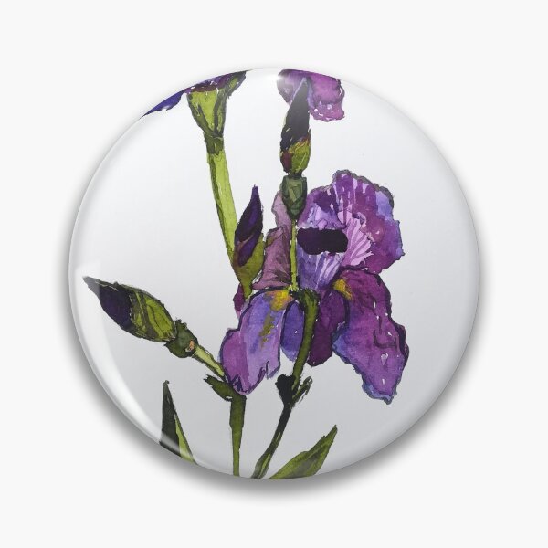 Item preview, Purple iris illustration designed and sold by Myartspace.