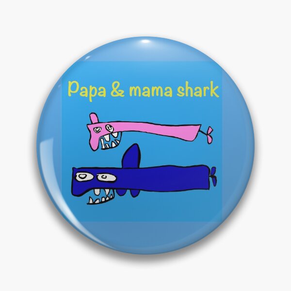 Item preview, Papa and mama shark designed and sold by Mangos-Dinos.