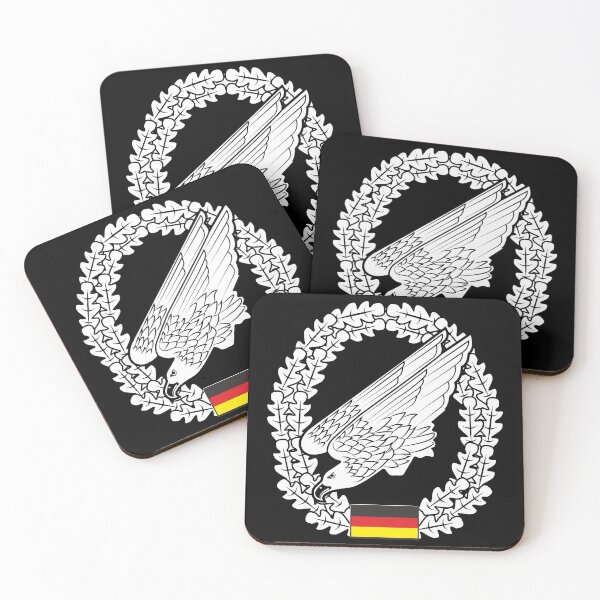 Item preview, Paratrooper Bundeswehr beret badge white designed and sold by Justode.