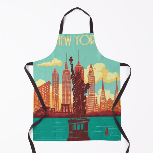 Item preview, New York skyline vintage poster designed and sold by paulrommer.