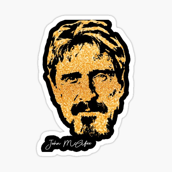 Item preview, John McAfee portrait designed and sold by JessoServices.