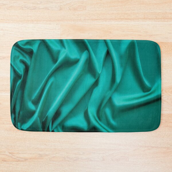 Item preview, Delicate silk waved green fabric designed and sold by Lukasz Szczepanski.