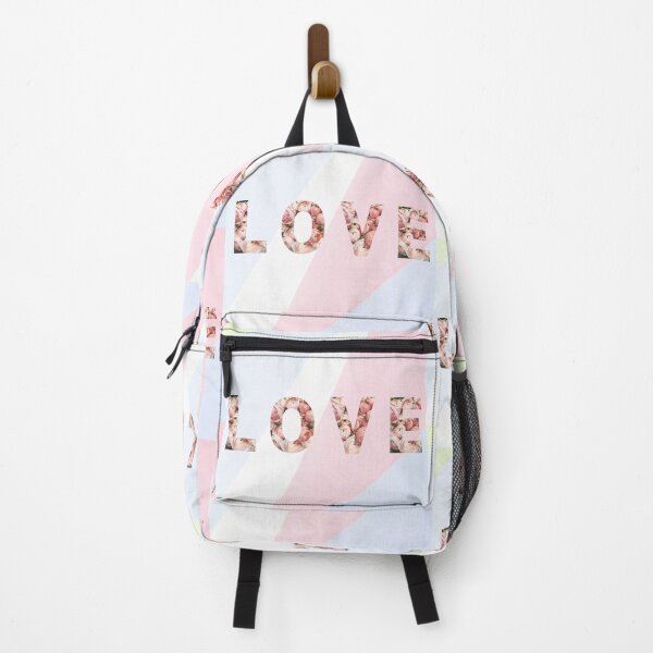 Item preview, blush pink floral love word - florals love word designed and sold by Amalzaki.