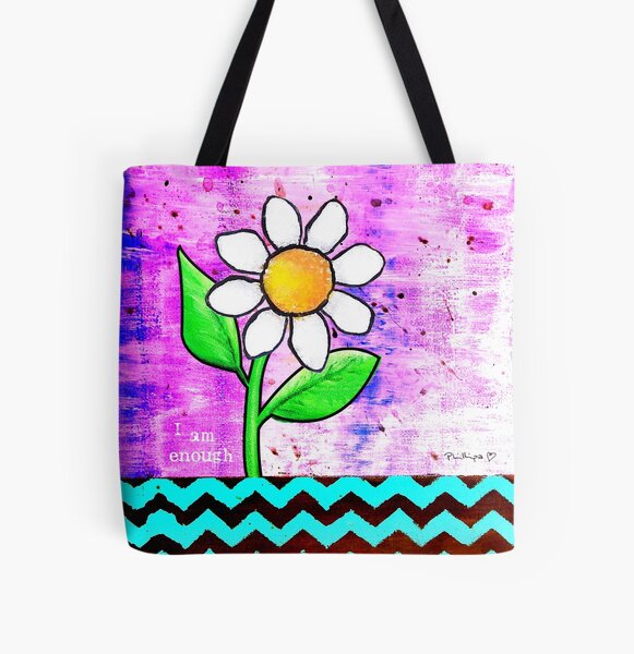 "I Am Enough" Original design by PhillipaheART All Over Print Tote Bag