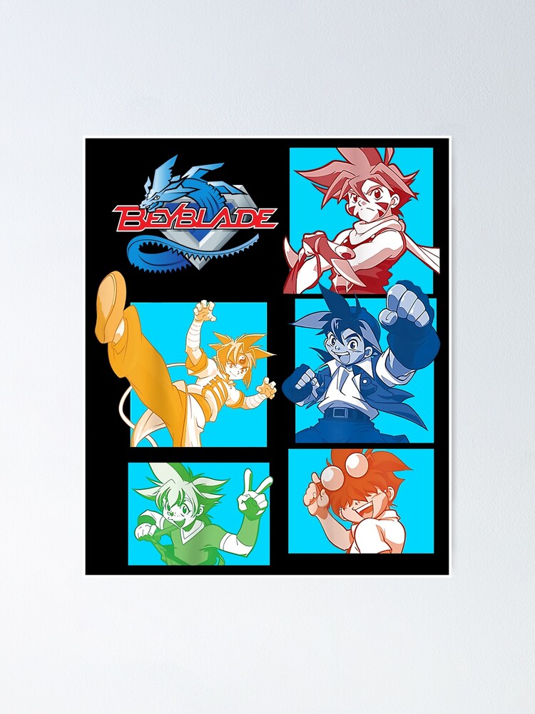 Beyblade Burst Manga Main Characters Art Poster For Sale By Jacquelynlasha2 Redbubble 6770