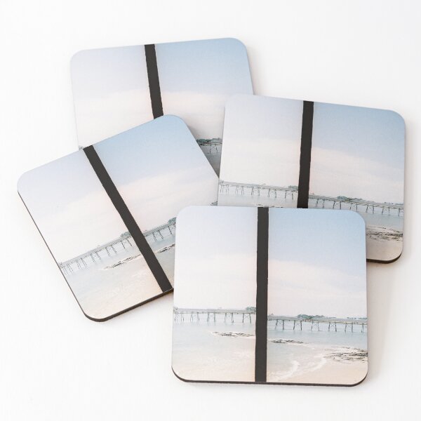 Item preview, Half frame photography film. Film photography of a wooden bridge in the middle of the sea Beach, sea, clouds and beautiful blue sky. feeling of relaxation like going to the beach. designed and sold by DecorForYou.