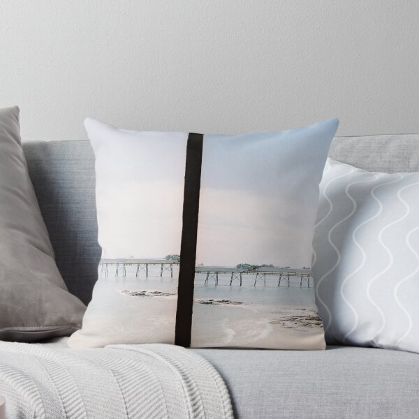 Item preview, Half frame photography film. Film photography of a wooden bridge in the middle of the sea Beach, sea, clouds and beautiful blue sky. feeling of relaxation like going to the beach. designed and sold by DecorForYou.