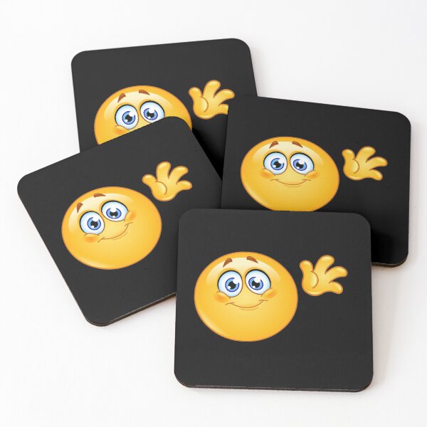 Item preview, Waving Hello Emoji designed and sold by Yael Weiss.
