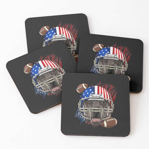 Item preview, Pit Bull American Football Dog Lovers USA Flag Premium designed and sold by sara4ly.