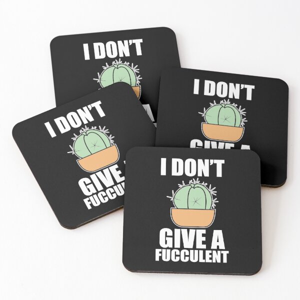 Item preview, I Don’t Give A Fucculent Funny Succulent Pun designed and sold by designandclouds.