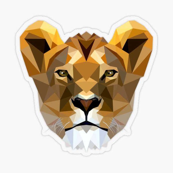 Lioness Transparent Sticker