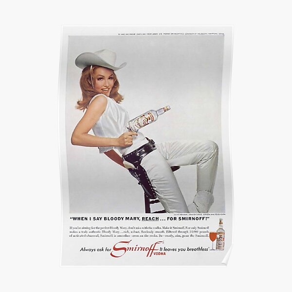 Vodka Martini - Julie Newmar Cowgirl Poster