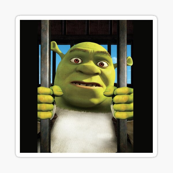 shrek meme Sticker Vinyl Bumper Sticker 6 Mil Thick - Size 5