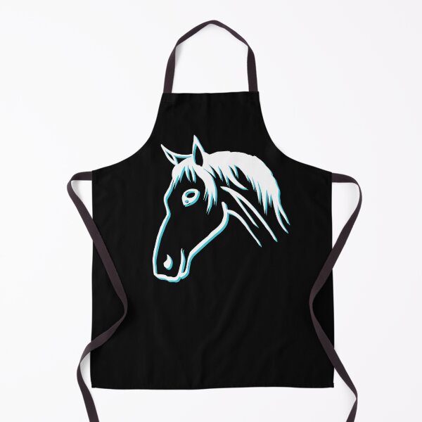 Item preview, Horse head silhouette, horsewoman, cute horse face designed and sold by Kirei-Lily.