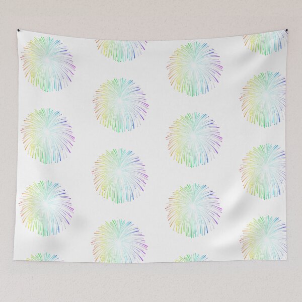 Item preview, Rainbow Fireworks Spiral Explosion Pattern designed and sold by Popular-Gifts.