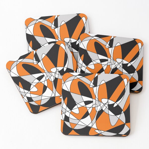 Item preview, Abstract pattern - orange and gray. designed and sold by K.S ART.