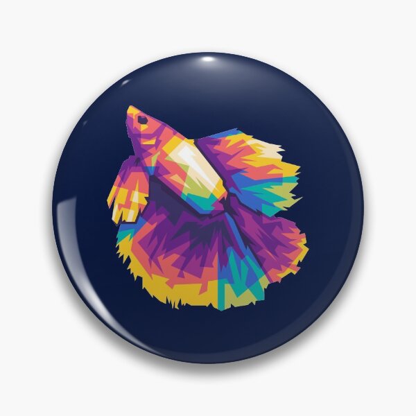 Aperçu de l'œuvre Poisson Betta WPAP PopArt, Artprint créée et vendue par Rizky Dwi Aprianda.