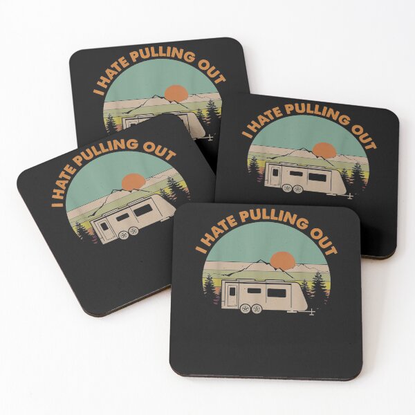 Item preview, Retro Vintage Mountains Rv Camping I Hate Pulling Out Funny designed and sold by maizreo.