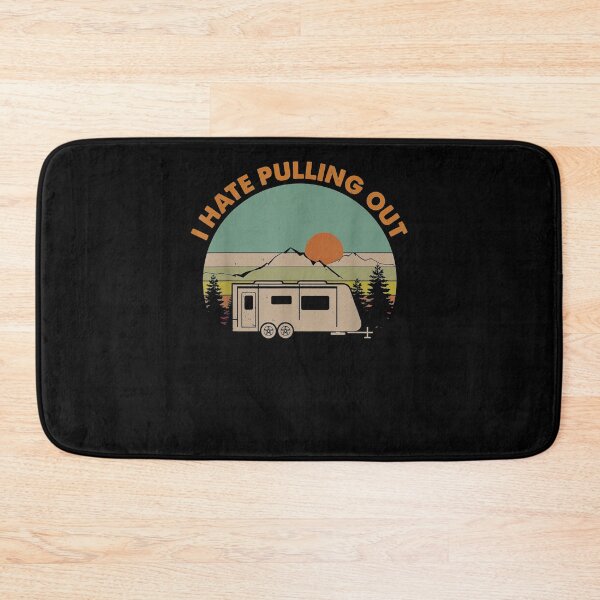 Item preview, Retro Vintage Mountains Rv Camping I Hate Pulling Out Funny designed and sold by maizreo.