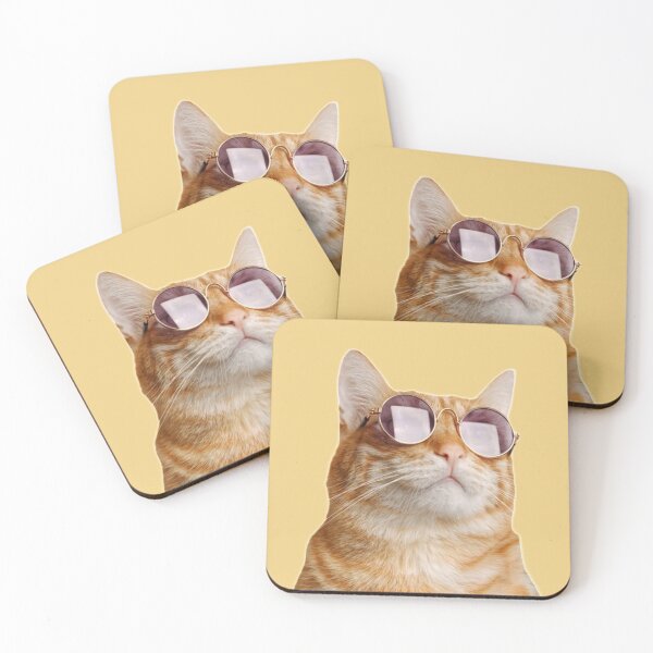 Item preview, Funny Orange Cat Wearing Sunglasses designed and sold by mokato.